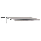 Electric Retractable Awning Light Grey 4 × 3 m