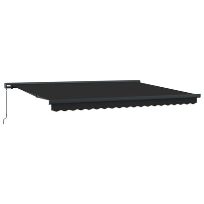 Inklapbaar Zonnescherm Antraciet en Grijs 400 × 300 cm