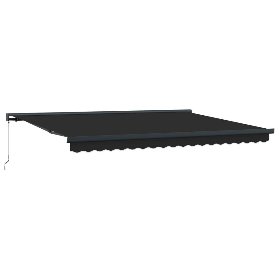 Uitschuifbare luifel Antraciet en Grijs 400 × 300 cm
