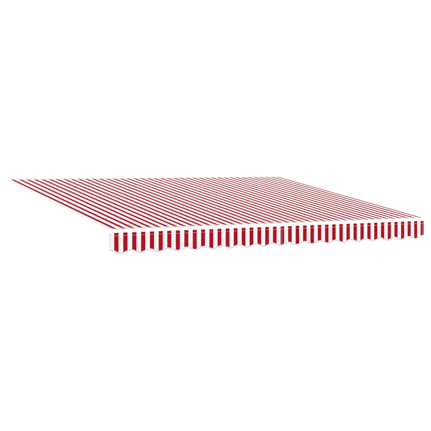 Inklapbaar Zonnescherm Rood en Wit 400 × 300 cm
