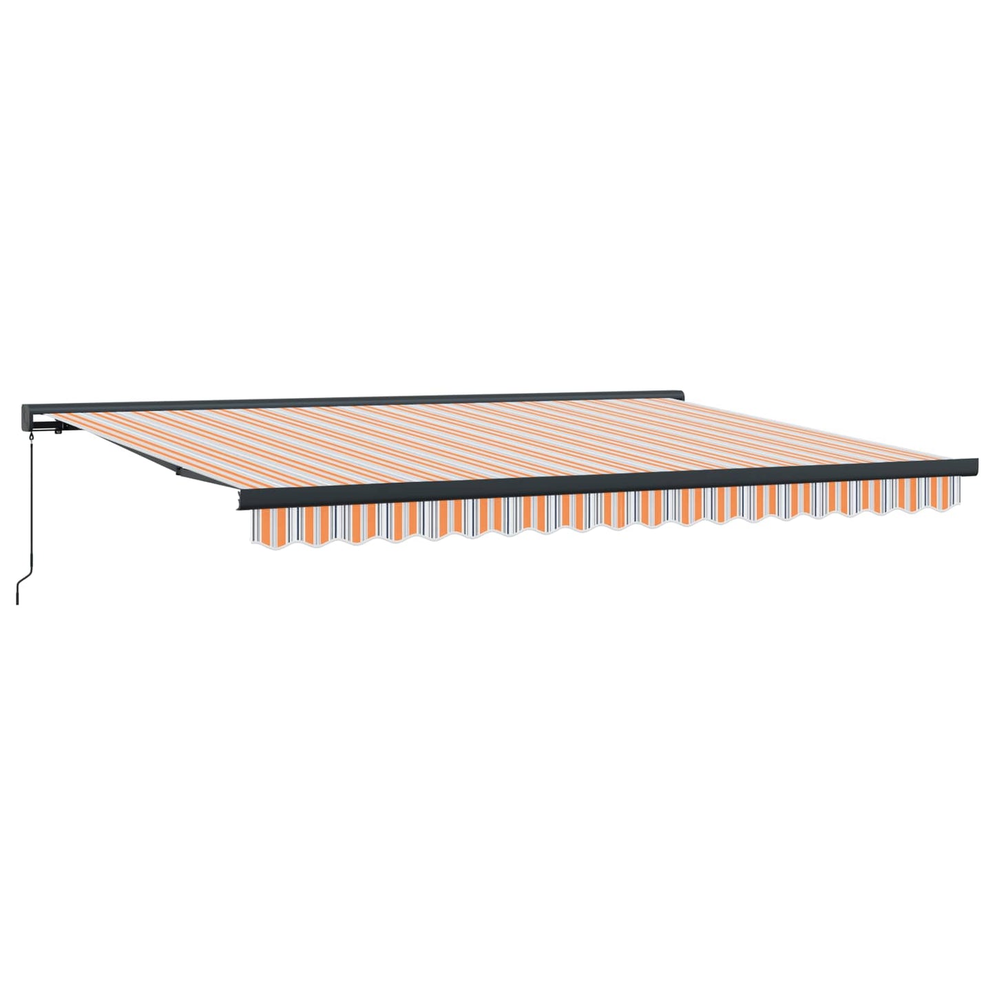 Inklapbaar Zonnescherm Oranje en Grijs 400 × 300 cm