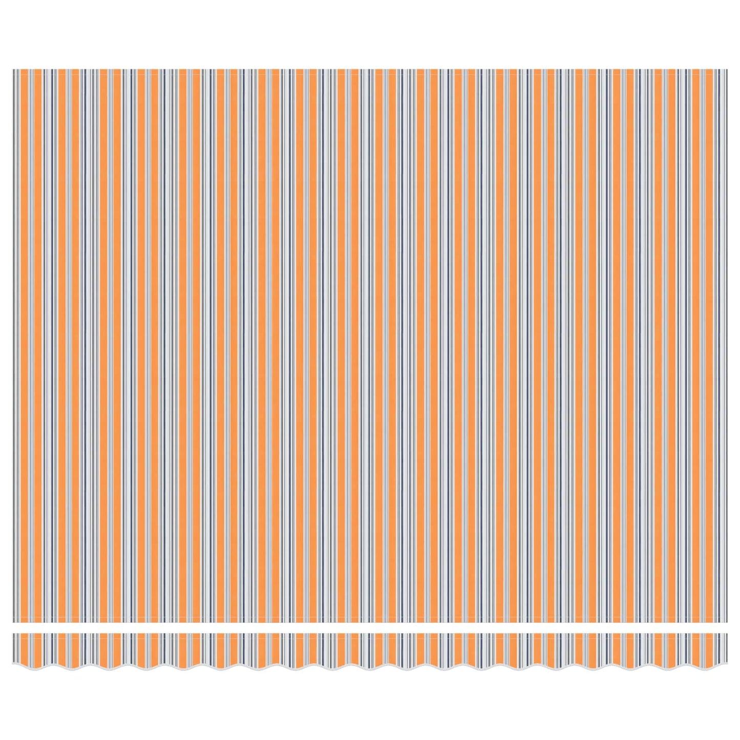 Inklapbaar Zonnescherm Oranje en Grijs 400 × 300 cm
