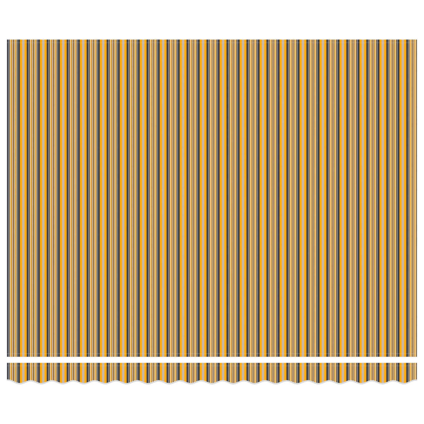 Inklapbaar Zonnescherm Geel en Grijs 400 × 300 cm