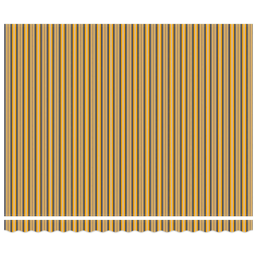 Inklapbaar Zonnescherm Geel en Grijs 400 × 300 cm
