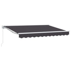 Luifel 3 x 2,5 m antraciet wit frame