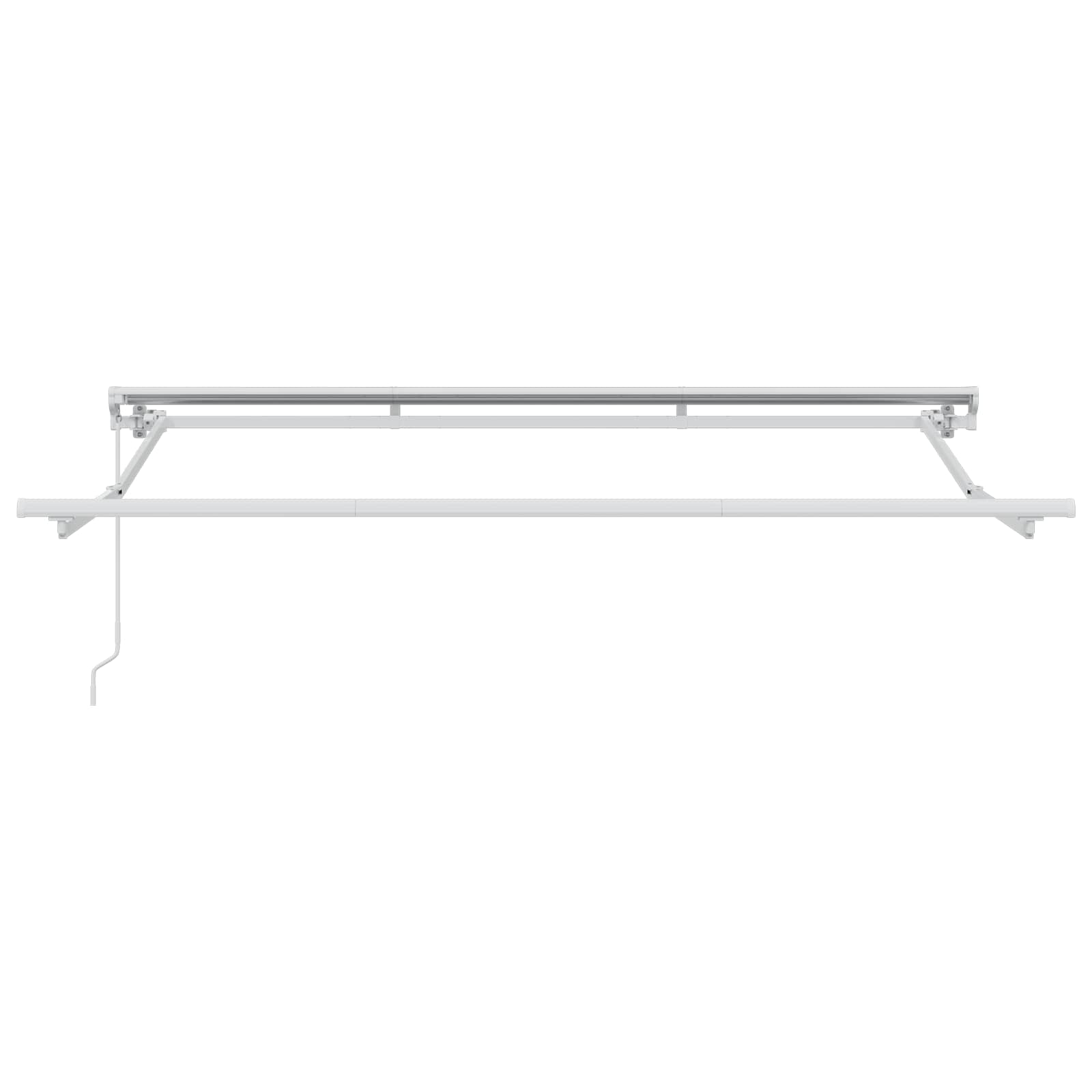 Handmatig uitschuifbare luifel Bordeauxrood 3 x 2,5 m