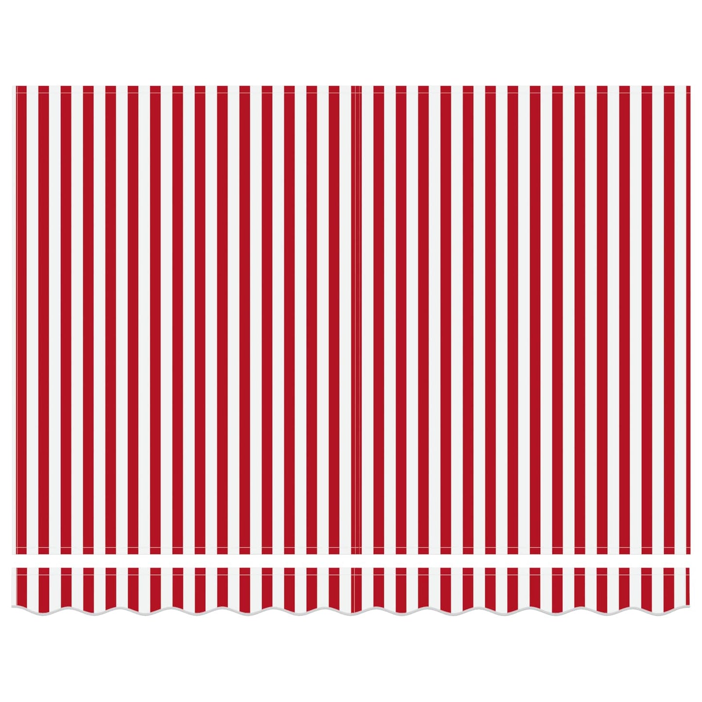 Handmatig uitschuifbare luifel Rood en Wit 3 x 2,5 m