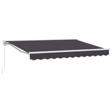 Handmatig uitschuifbare luifel Antraciet 3,5 x 2,5 m