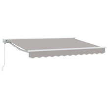 Handmatig uitschuifbare luifel Lichtgrijs 3,5 x 2,5 m