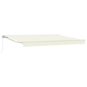 Manually Retractable Awning Cream 4 x 3 m