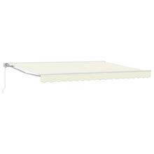 Handmatig uitschuifbare luifel Crème 4 × 3,5 m