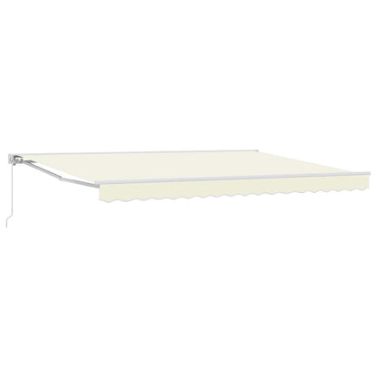 Handmatig uitschuifbare luifel Crème 4,5 × 3,5 m