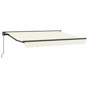 Manually Retractable Awning Cream 3 x 2 m
