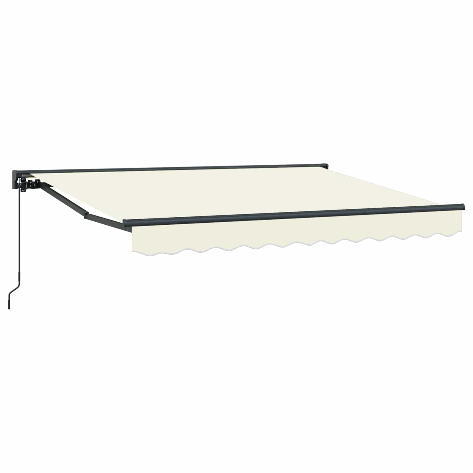 Handmatig uitschuifbare luifel Crème 3 x 2 m