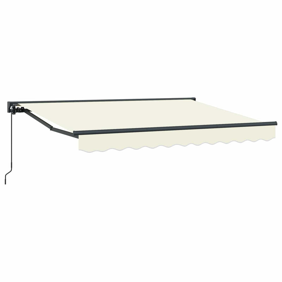 Handmatig uitschuifbare luifel Crème 3,5 x 2 m