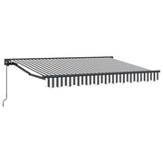 Luifel 3,5 x 2 m antraciet wit