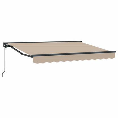 Handmatig uitschuifbare luifel Beige 3,5 x 2 m