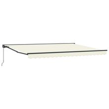 Handmatig uitschuifbare luifel Crème 4,5 × 3,5 m