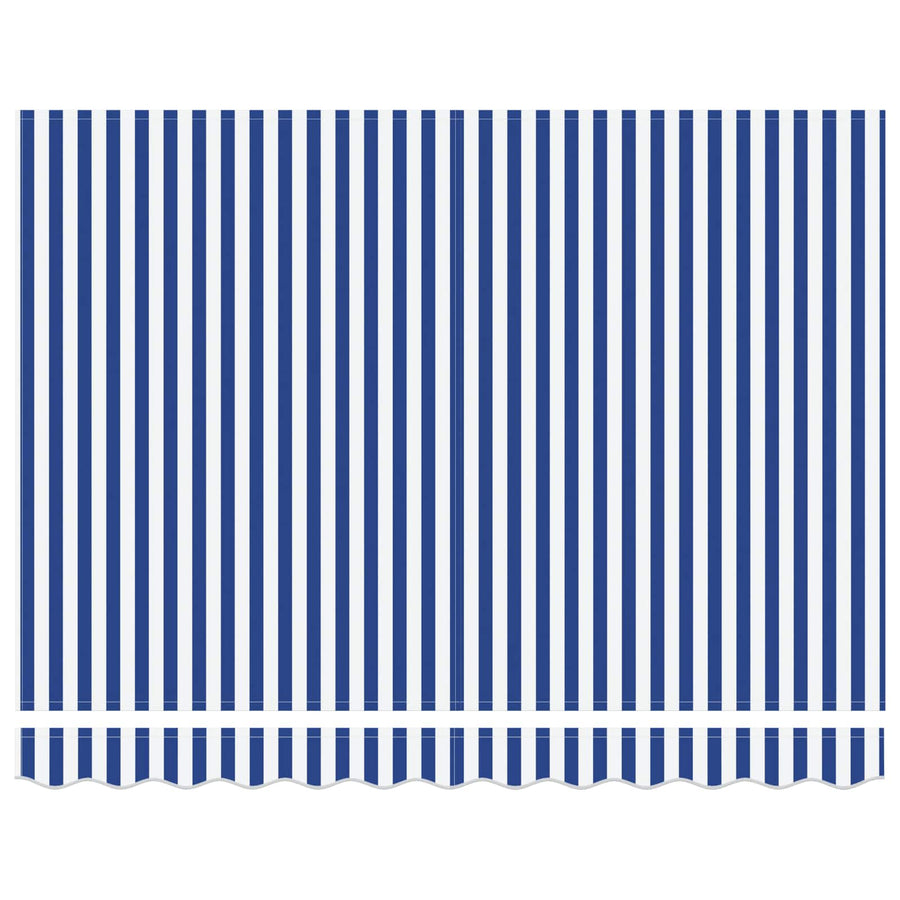 Handmatige Luifelhouder met LED's Blauw en Wit 2,5 x 2 m