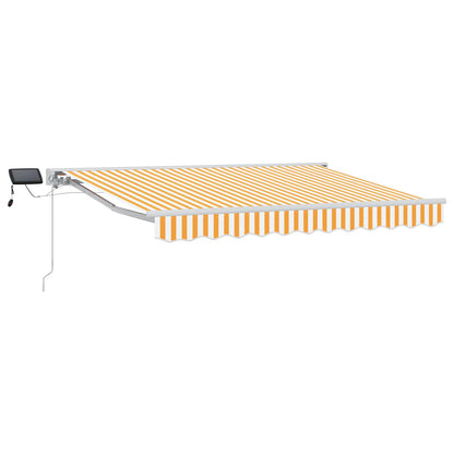 Handmatige Luifelhouder met LED's Geel en Wit 2,5 x 2 m