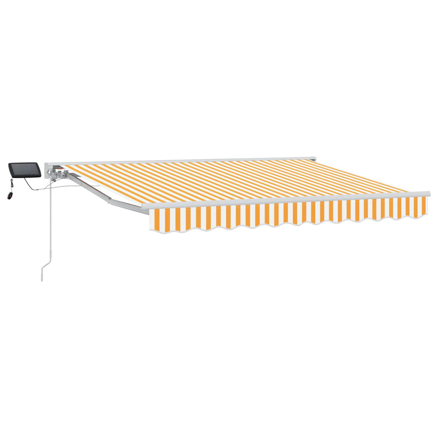 Handmatige Luifelhouder met LED's Geel en Wit 2,5 x 2 m