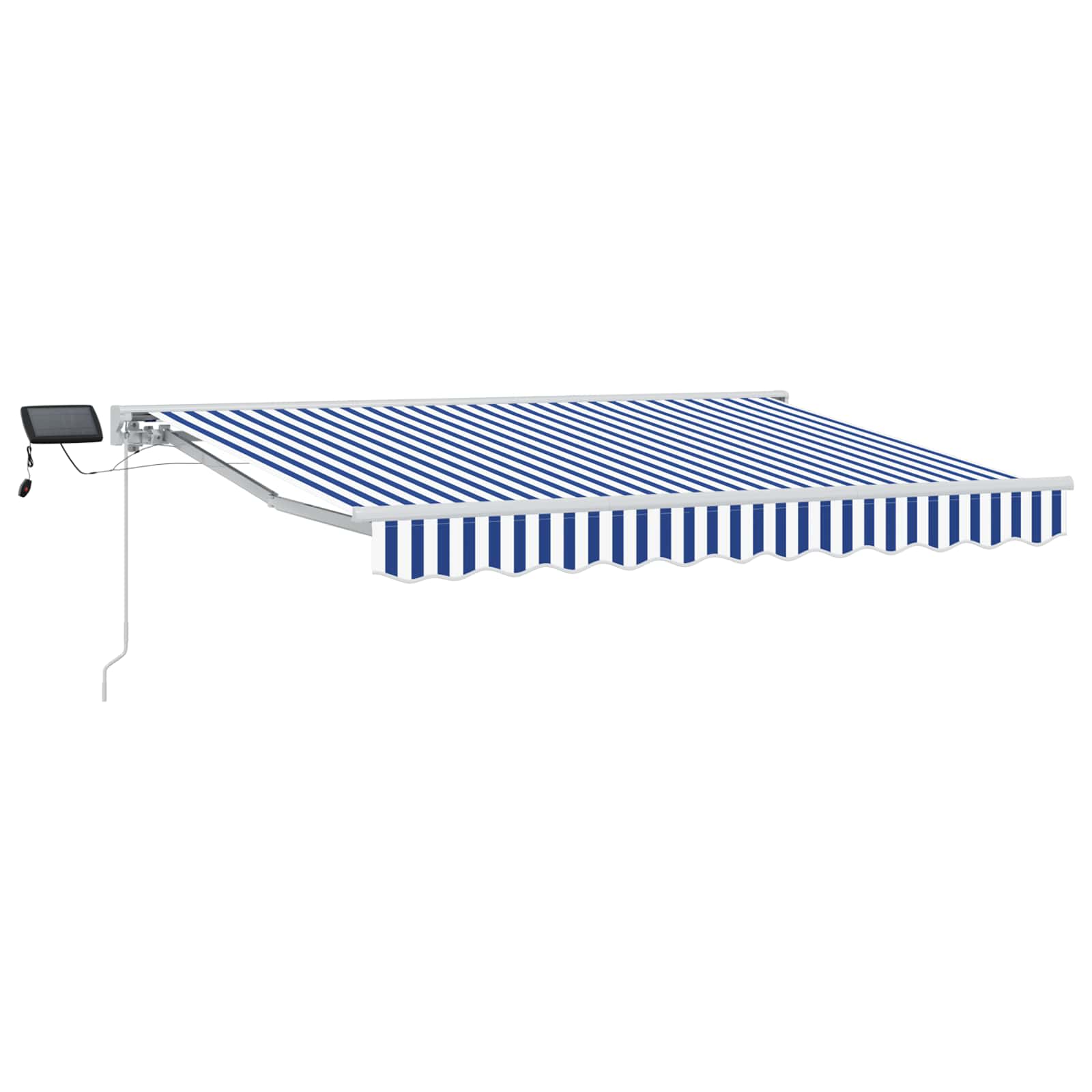 Handmatige Luifelhouder met LED's Blauw en Wit 3 x 2 m