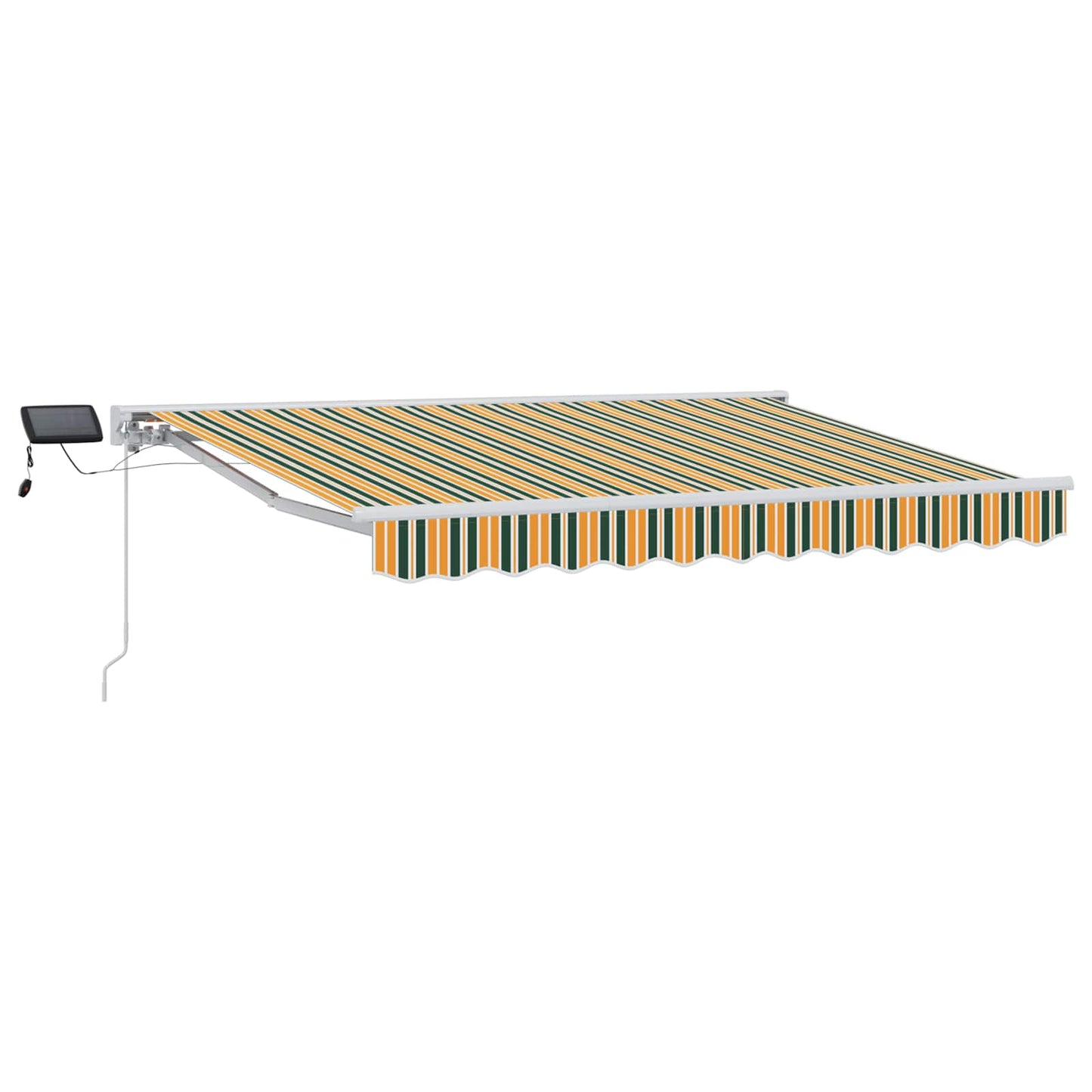 Handmatige Luifelhouder met LED's Groen en Geel 3 x 2 m