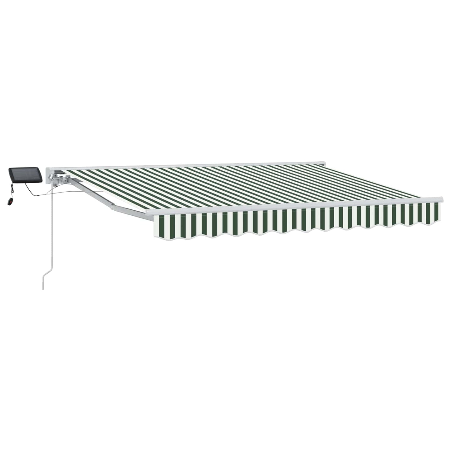 Handmatige Luifelhouder met LED's Groen en Wit 3 x 2 m