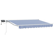 Luifel 3,5 x 2 m handmatig met LED blauw wit