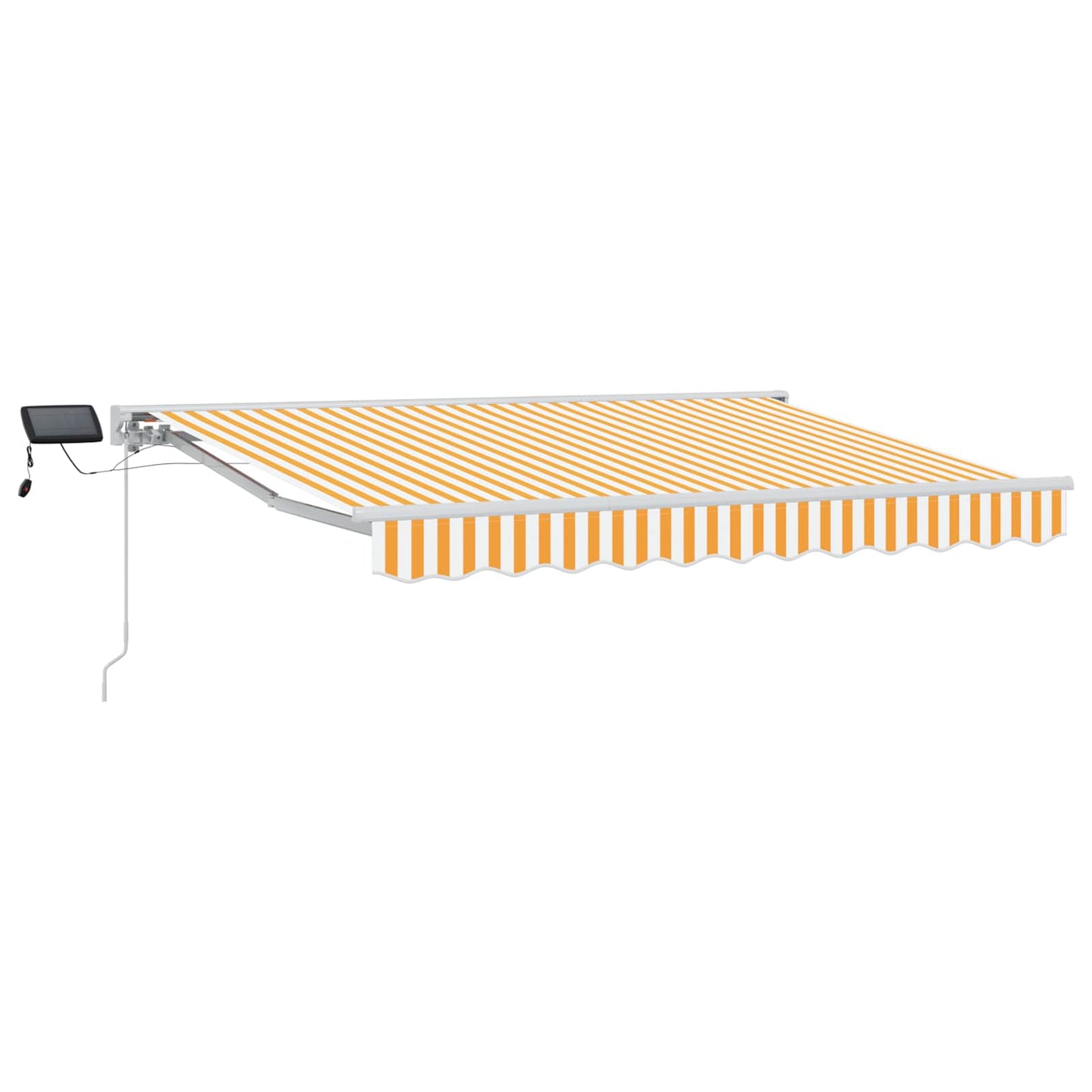 Handmatige Luifelhouder met LED's Geel en Wit 3,5 x 2 m