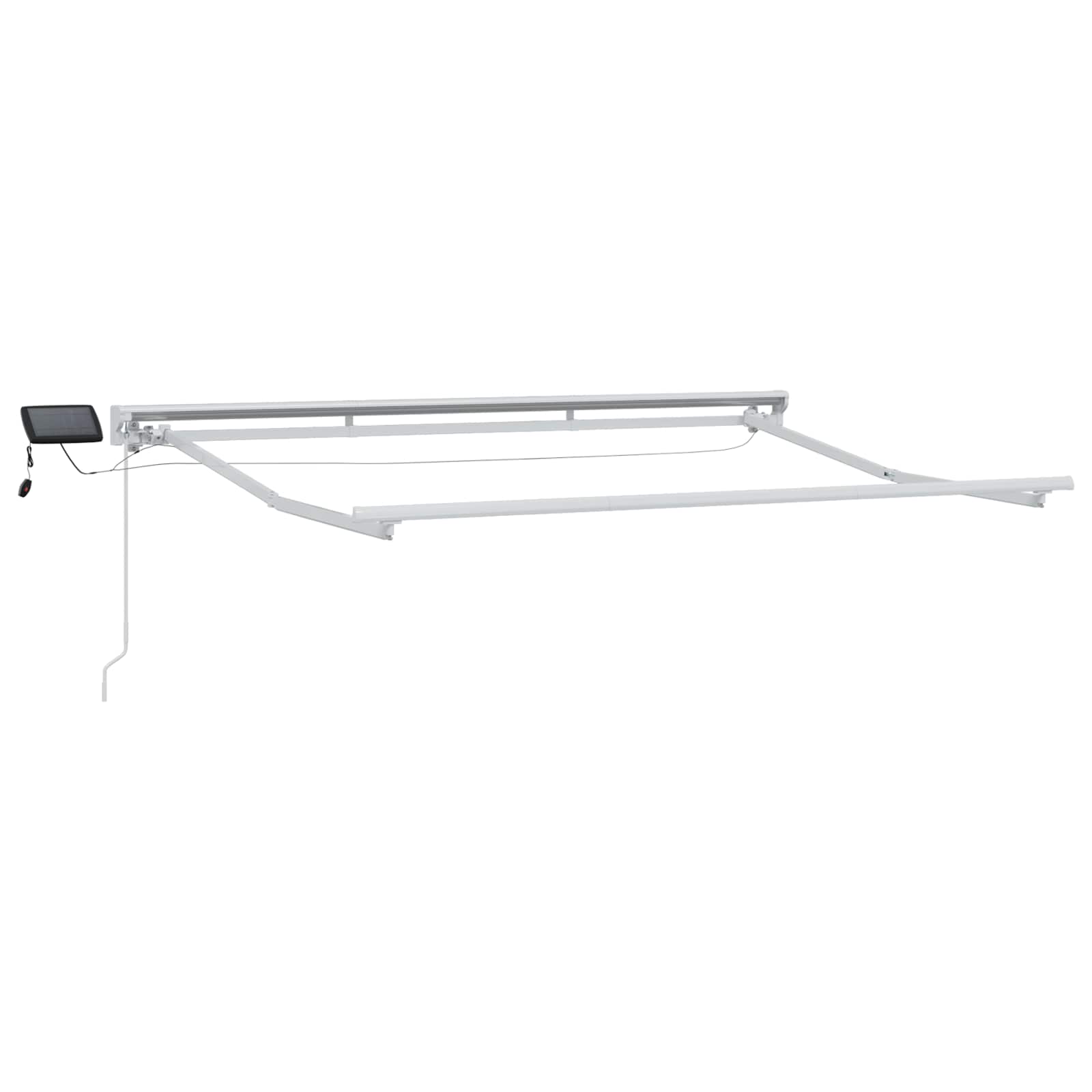 Handmatige Luifelhouder met LED's Beige 3,5 x 2 m