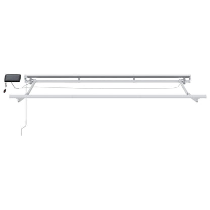 Handmatige Luifelhouder met LED's Beige 3,5 x 2 m
