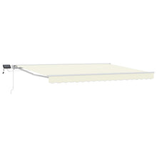 Handmatige Luifelhouder met LED's Crème 4 x 2 m
