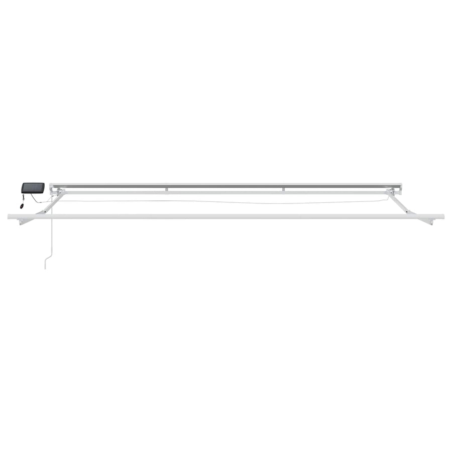 Handmatige Luifelhouder met LED's Bruin 4 x 2 m