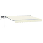 Luifel 3 x 2,5 m crème met LED