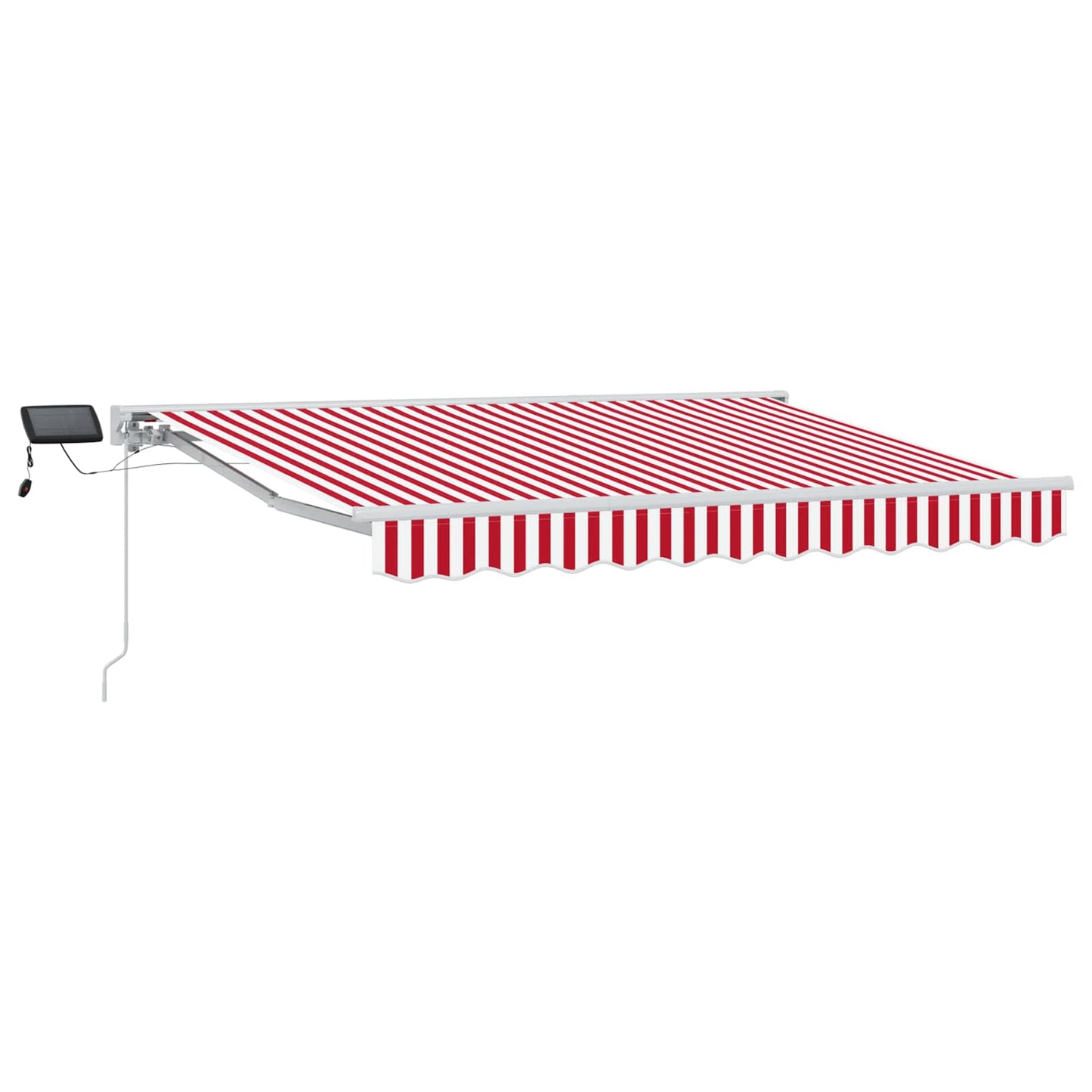 Handmatige Luifelhouder met LED's Rood en Wit 3 x 2,5 m