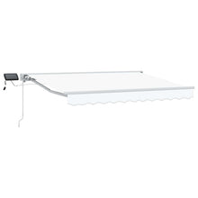 Handmatige Luifelhouder met LED's Wit 3 x 2,5 m