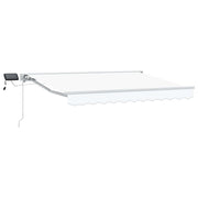 Luifel 3,5 x 2,5 m wit met LED