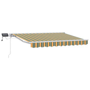 Luifel 3,5 x 2,5 m groen geel met LED