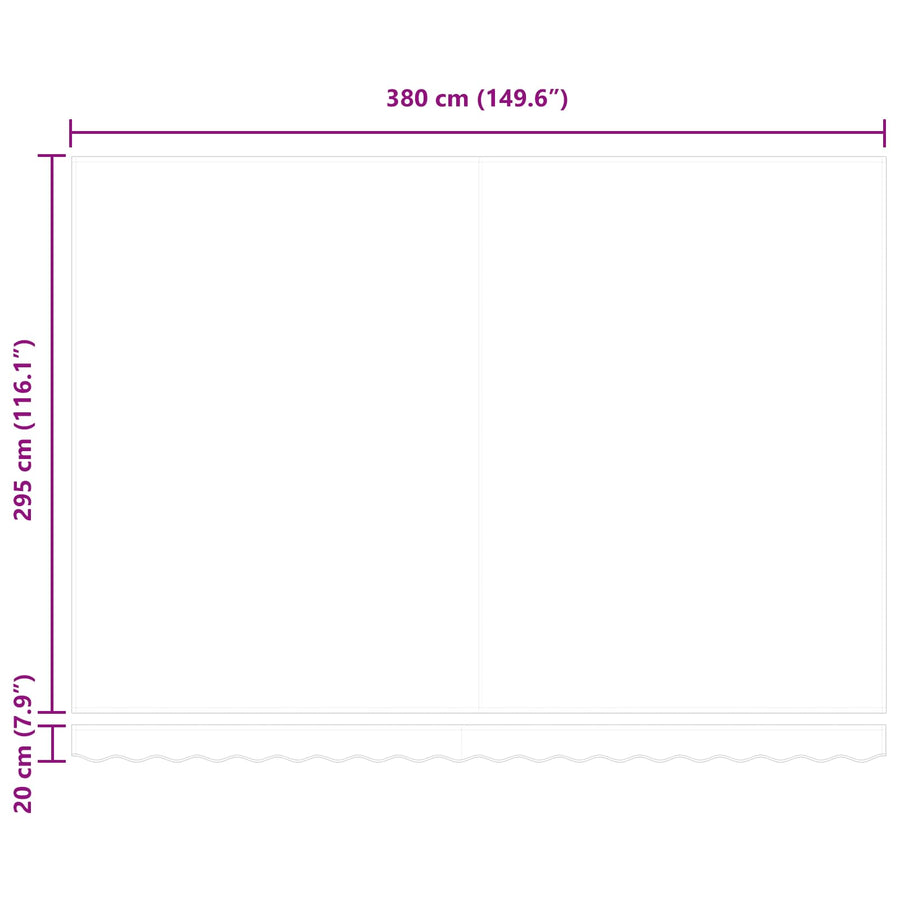 Handmatige Luifelhouder met LED's Oranje en Zwart 4 × 3 m