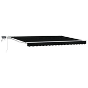 Luifel 4x3 m zwart met LED