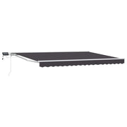 Luifel 400x350 cm antraciet met LED
