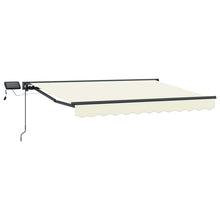 Handmatige Luifelhouder met LED's Crème 2,5 x 2 m