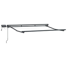 Handmatige Luifelhouder met LED's Antraciet 2,5 x 2 m