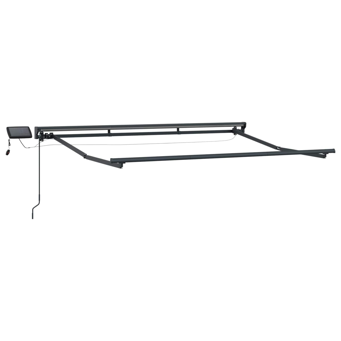 Handmatige Luifelhouder met LED's Blauw en Oranje 2,5 x 2 m