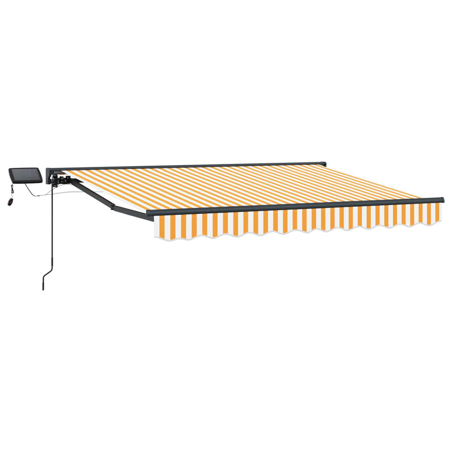 Handmatige Luifelhouder met LED's Geel en Wit 3 x 2 m