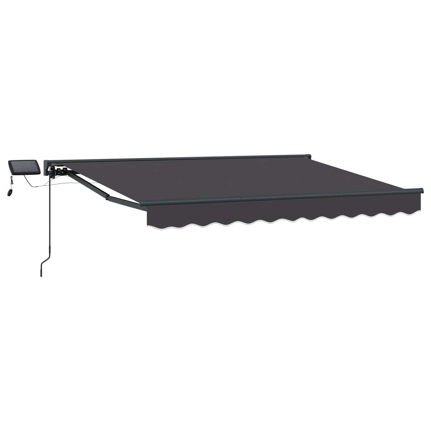 Handmatige Luifelhouder met LED's Antraciet 3 x 2 m