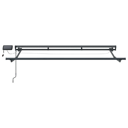 Handmatige Luifelhouder met LED's Blauw en Oranje 3,5 x 2 m