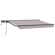 Luifel 3,5 x 2 m lichtgrijs met LED