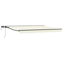 Handmatige Luifelhouder met LED's Crème 4 x 2 m